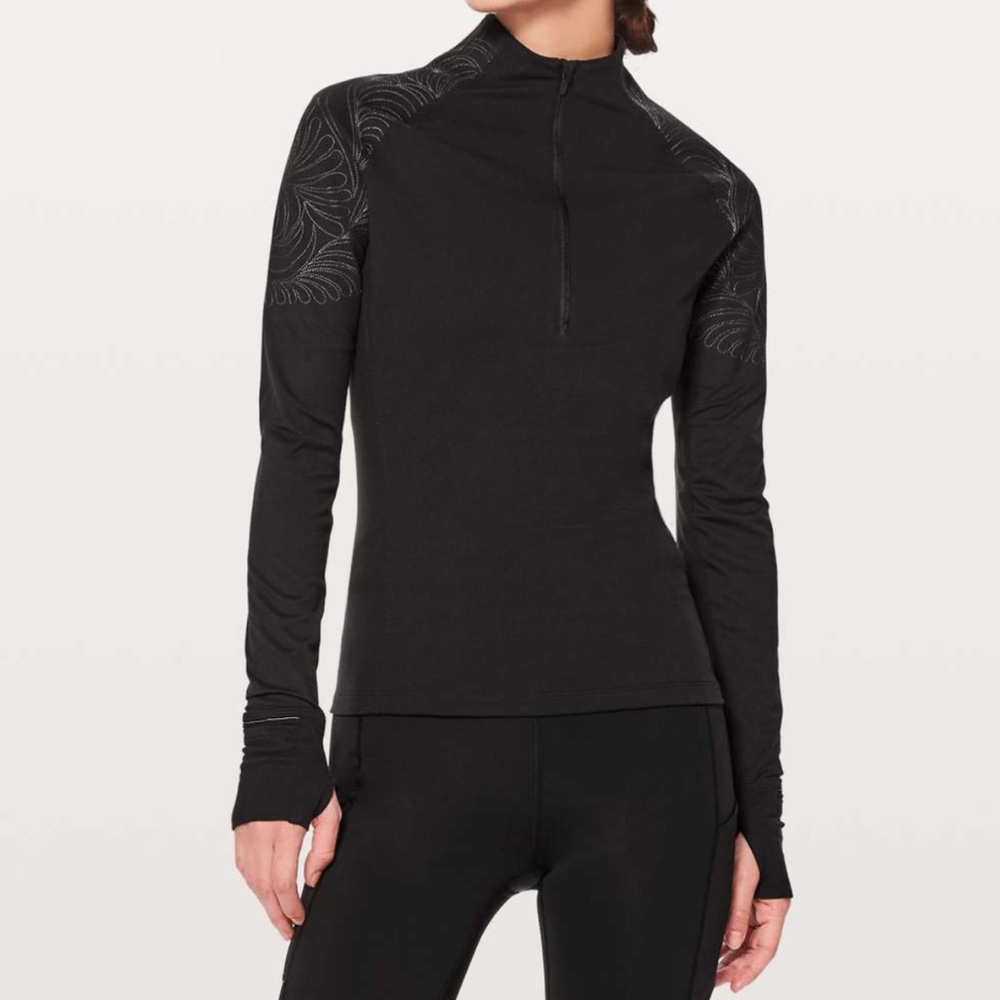 Lululemon Toasty Tech 1/2 Zip Black Womens’s Size 6 Excellent Condition